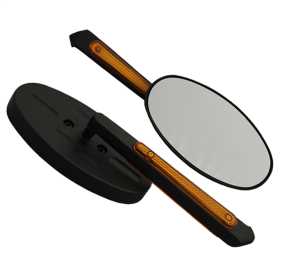 Motorcycle Oval LED Lighted Mirror Kit 01941